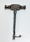 19c antique French Collin  cie Dental Key Tooth Extractor Ebony Wood Handle Tool
