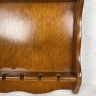 Vintage Mcm Wood Rack Display Holder For 18 Souvenir Tea Spoon Collection