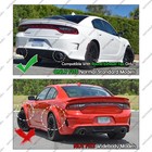 Rear Bumper Glossy Black Diffuser Lip Pp Valance For 2015-2023 Dodge Charger Srt