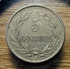 1919 Ecuador 5 Centavos - Actual Coin Shown - Free Shipping Tracking Inf512