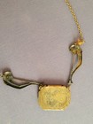Antique Amber Glass Art Nouveau  Necklace