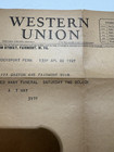 Vintage Western Union Telegram 1927