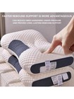2 Pcs Ergonomic Neck Pillow Help Massage  Soft  Adjustable Sleeping 100  Upgrade