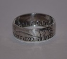 Rings Handmade From 90  Franklin Half Dollar Coins  Sizes 8 To 12