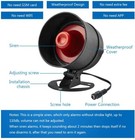433mhz Wireless House Store Indoor Outdoor Alarm Siren Burglar Security System