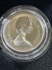 1984 United Kingdom Sterling Silver Proof One Pound Coin 9 5 Grams W coa   Case