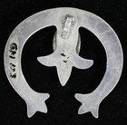 Vintage - Native American - Navajo - Sterling Silver - Coral - Pendant