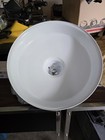 4 Vtg Nos White 16    Barn Light Porcelain Enamel Shade Gas Station oil Farm