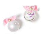 Nwt Coton Colors Large Ornament  First Christmas Girl  Hand Painted