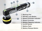 Workpro Cordless Mini Buffer Polisher 12v 5 Variable Speed Up To 3000rpm Battery