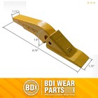 L2520n-2ah Weld On Adapter Bucket Shanks 2a Bucket Teeth With Pins - 10 Set