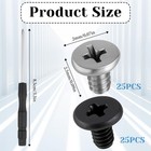 50 Pcs M 2 Ssd Mounting M2 X 3 7mm  1 8mm Shaft Diameter  Black  Silver