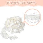 11 Yards 3d Pleated Chiffon Lace Trim 2  Sewing Fabric Trim Creamy White