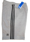 Adidas Originals 3-stripes Shorts Men s Size L Gray black Zip Pockets Jy1381