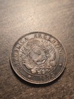 1893 Argentina Libertad 2 Centavos Bn Copper Coin-bu Sharp Coin  