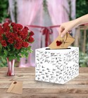 2 Pcs White Diy Card Box  Gift Card Holder  Wedding  Reception  Baby Shower