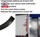 1  Rv Vinyl Trim Molding Insert Black for Rv Camper Travel Trailer Screw Cover G