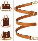 Genuine Vachetta Leather Crossbody Strap Genuine Leather Adjustable Replaceme   