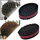 2   Double Side Magic Hair Brush Sponge Twist Wave Barber Afro Hair Curl Wave Red
