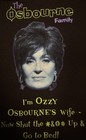 Vtg New Sharon Osbourne New Womens Medium The Osbournes Shirt Ozzy Shut Up Bed