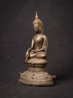 Antique Burmese Bronze Shan Buddha Statue From Burma  myanmar   18th Century