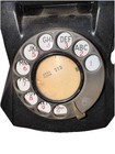 Vintage 1940   s Black Monophone Rotary Dial Phone Automatic Electric Heavy