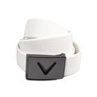 New Callaway Golf V-logo Belt Bright White