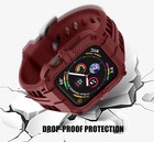 Rugged Apple Watch Band Bumper Case Cover Strap Iwatch Se Series 9 8 7 6 5 4 3 