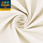 100  Natural Cotton Percale Ruffled Crib Skirt  Cream  52 l X 28 w   13 5 