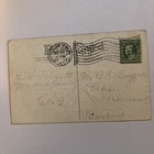 Vintage Postcard Embossed Snow Scene And Bells 1910 Old Stamp