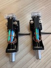 Shure M44-7 Pair With Technics Headshell And Original Stylus Needle N44-7 Tested
