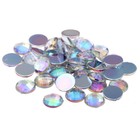 8mm Round Mesh Face Flat Back Resin Crystal Rhinestones Applique Nail Art 200pcs