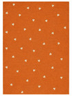 Orange Heart Area Rug Modern Kids Room Nursery Living Room Carpet