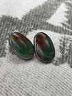 Vintage Vernon Begay Navajo Sterling Green Turquoise Earrings Royston  Old Pawn