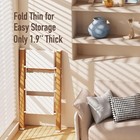 3 Step Lightweight Aluminum Folding Ladder  Portable Step Stool With Wide