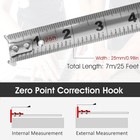 Tape Measure 25ft 7 5m Stainless Steel Measuring Tape Almighty Tools Waterproof
