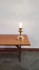 Dollhouse Battery Light Hurricane Table Lamp Gold 1 12 Scale Miniature Lantern