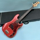 Vintage 1963 Pre-cbs Fender Precision Bass Fiesta Red Refinished Build