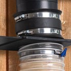 Powertec 70148-p2 Dust Control Flex Cuff With Hose Clamps  2-1 2-inch  2pk