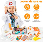 Doctor Kit For Kids  34 Pcs Kids Doctor Playset Kit For Toddlers 3-5 With Medica