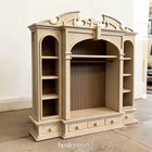 Vintage Cabinet 1 12 Scale Dollhouse Miniatures Unfinished Study Room