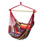 Colorful Stripe Hammock Swing Chair Canvas For Indoor Outdoor Use Portable