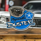 Large Plymouth Duster Backlit Sign Duster 340 Sign Plymouth Rapid Transit Sign