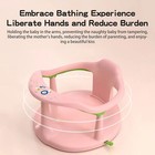 Baby Bath Seat Newborn Shower Chair Backrest   Suction Cups Bathing Seat Toys
