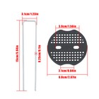 200 Pcs Galvanized Garden Stakes Landscape Staples Set With Mats  Precision Hook