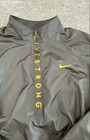 Nike Men s Livestrong 1 4 Zip Pullover Jacket Black Yellow Fit Dry Size Xl