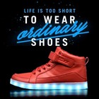 Led Shoes For Kids Light Up Shoes Boys Girls Fashion High Top Led Lights Sneaker