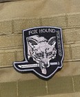 Fox Hound Special Force Metal Gear Solid Tactical Patch Hook Large Mgs Gray