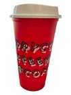 Starbucks Holiday Christmas 2019 Reusable Grande Hot Cup Red Merry Coffee 16 Oz 