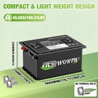 48v 105ah Lithium Lifepo4 Battery Golf Cart Bms 15000 Deep Cycle 10year Warranty